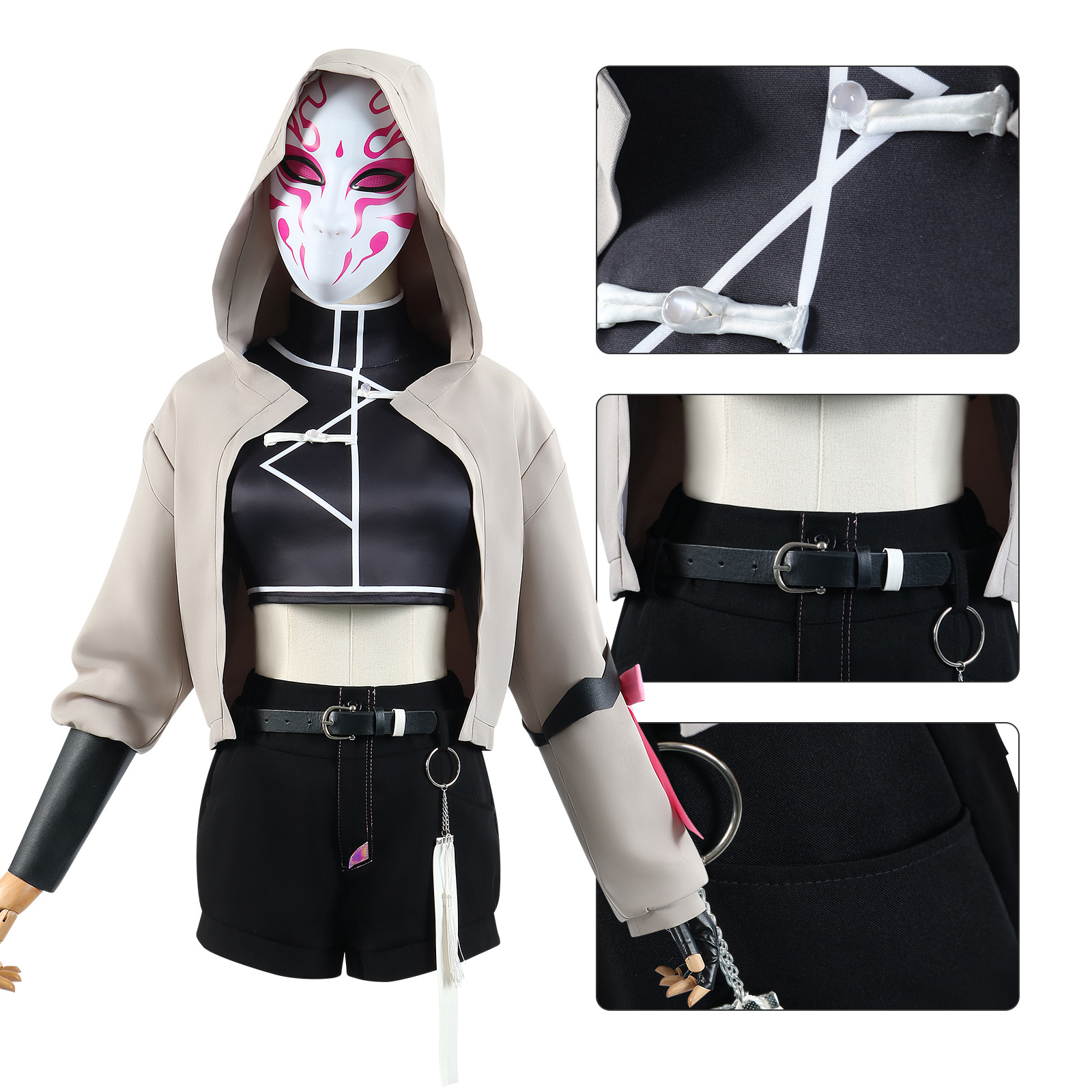 斩神之凡尘神域cos服假面小队蔷薇 cosplay服装二次元动漫服装C服