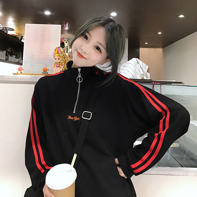 Spring jackets women ulzzang Long sleeved Harajuku bf Korean Edition student Hip hop street Thin section Easy Sweaterin the Women's clothing/Boutique , Sweater/Fleece  category - from Buy2taobao.com to provide professional Taobao agent buy service