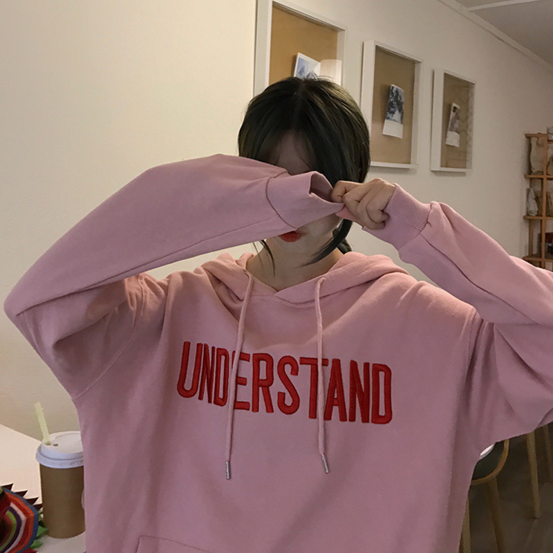 ÎÀÒÂÅ®´ºÇï2018п°æÑ§ÉúbfÔËÞ·ç¿íËÉulzzang³¤Ð䱡¿îÍâÌ׳±