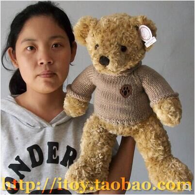 可爱限量公仔生日礼物抱抱熊脚印