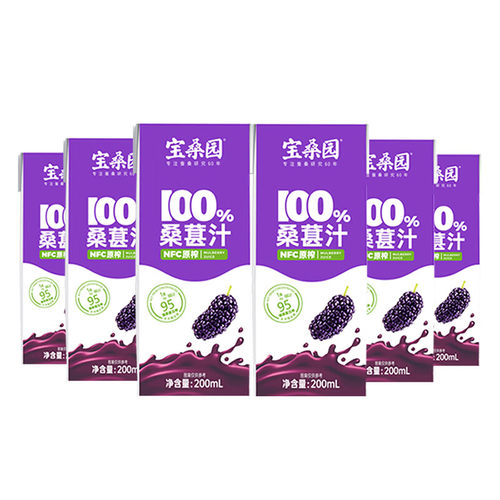 宝桑园NFC桑葚汁200ml*6/12盒
