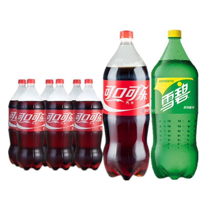 可口可乐 雪碧 汽水 碳酸饮料 2L*6瓶2L*6瓶 大瓶可乐饮品包邮