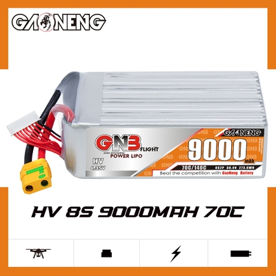 GNB高能9000mAh 8S2P 30.4V 70CHV固定翼动力遥控飞机锂电池模型