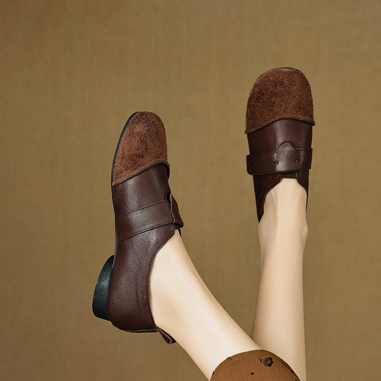 复古勃肯鞋女2026新款四季丑萌平底鞋懒人一脚蹬软底加绒单鞋,女鞋,深口单鞋,淘宝优惠券,粉丝福利购,淘宝优惠卷