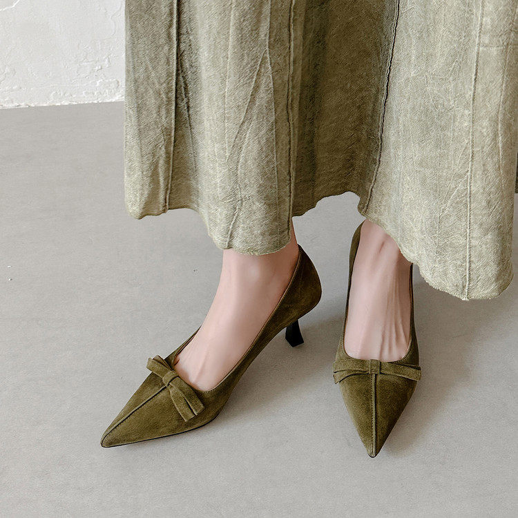 法式通勤粉色蝴蝶结浅口单鞋气质尖头细跟高跟鞋2026春季女鞋,女鞋,浅口单鞋,淘宝优惠券,粉丝福利购,淘宝优惠卷