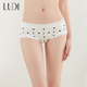 露迪尚品女士轻薄高弹字母圆点印花底裆100%棉内裤 LDH24016