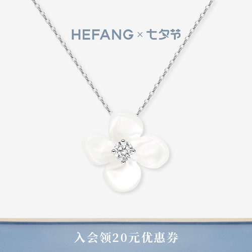 HEFANG小苍兰锁骨链925银