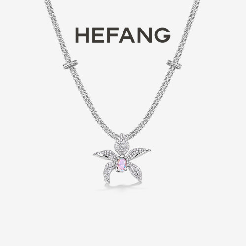 HEFANG何方珠宝文心兰双层链