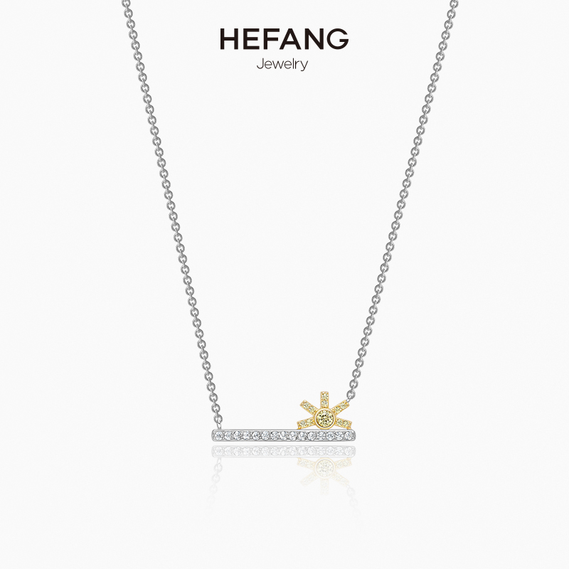 HEFANG Jewelry/ºÎ·½Ö鱦ÈÕ³öÏîÁ´ 925´¿ÒøÅ®¼òÔ¼Ëø¹ÇÁ´µõ×¹¾±Á´