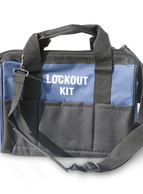 安全锁具单肩背手提包袋LOCKOUT KIT黑色维修停工作业上锁工具器