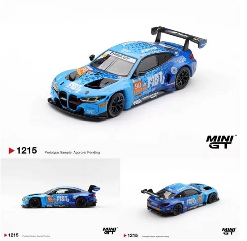 MINIGT1:64 宝马 保单 BMW M4 GT3 EVO #90 合金汽车模型#1215