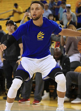 库里同款短袖curry新logo勇士篮球宽松大码纯棉潮半袖T恤衫男球衣