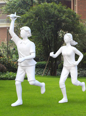 人物玻璃钢户外景观小品雕塑现货
