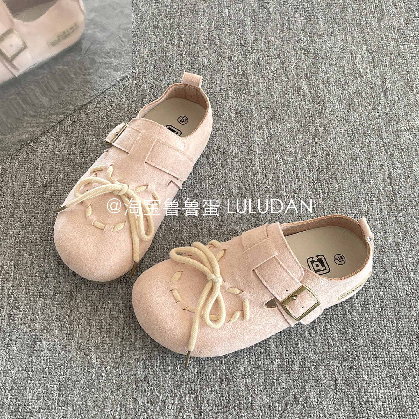 鲁鲁蛋复古全包一脚蹬勃肯鞋女鞋2026新款春季懒人鞋百搭休闲鞋子,女鞋,勃肯鞋/软木鞋,淘宝优惠券,粉丝福利购,淘宝优惠卷