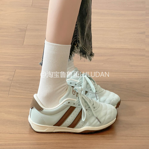 鲁鲁蛋 秋季女鞋厚底小白鞋子女2026新款爆款休闲运动鞋复古板鞋
