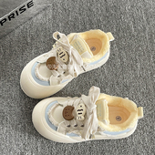 加绒厚底小白鞋 鲁鲁蛋原创小众板鞋 百搭冬季 面包鞋 女款 2026年新款