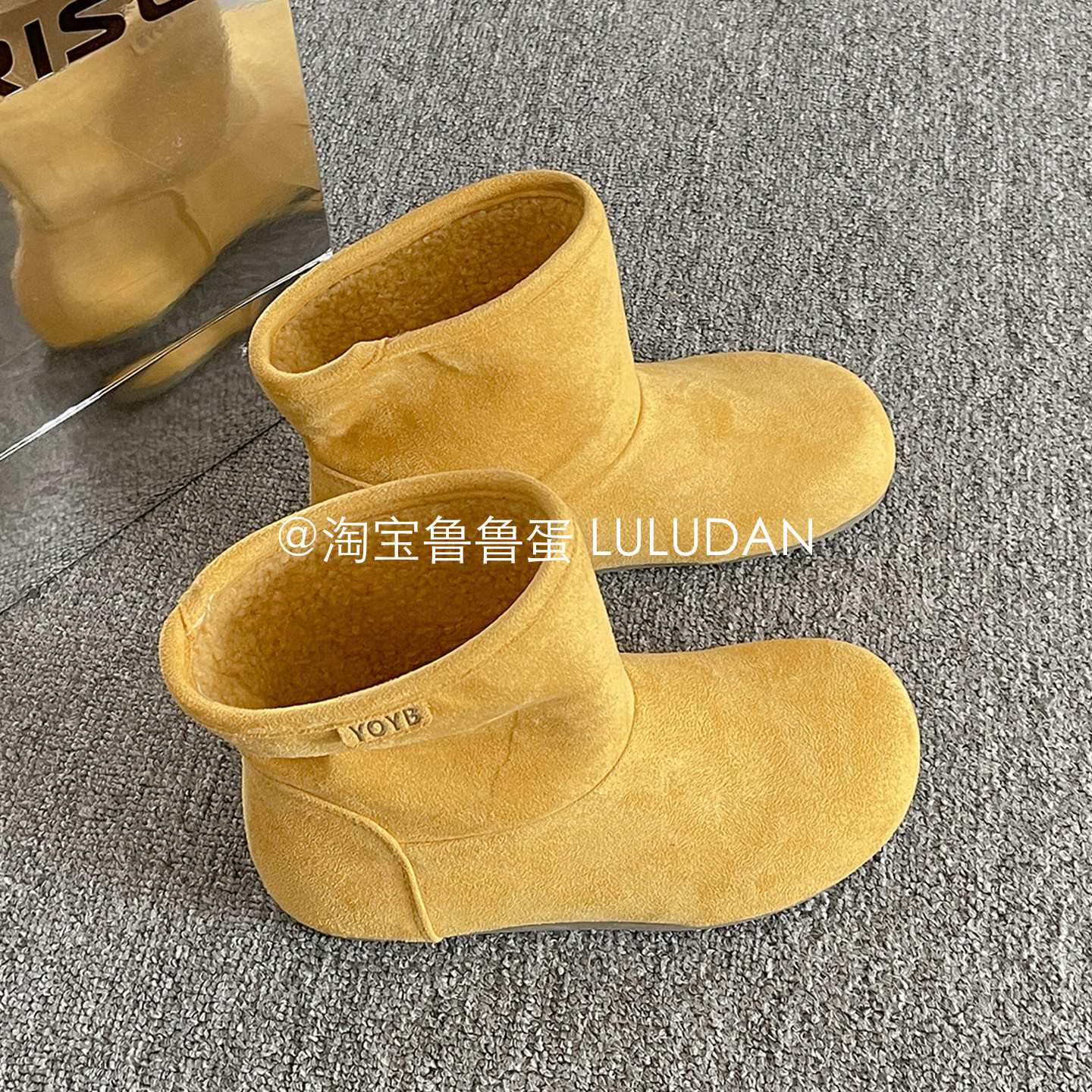鲁鲁蛋 厚底保暖雪地靴女款2025新款冬季棉靴休闲鞋加绒加厚棉鞋,女鞋,时尚雪地靴,淘宝优惠券,粉丝福利购,淘宝优惠卷