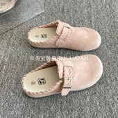 百搭休闲鞋 鲁鲁蛋懒人一脚蹬勃肯鞋 2026新款 外穿春季 女包头半拖鞋