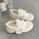 鲁鲁蛋 一脚蹬勃肯鞋全包女2025新款冬季毛毛休闲鞋加绒二棉鞋子