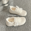 鲁鲁蛋 一脚蹬加绒勃肯鞋全包女2025新款冬季保暖二棉鞋毛毛板鞋