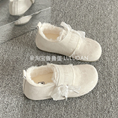 一脚蹬加绒勃肯鞋 毛毛板鞋 全包女2025新款 保暖二棉鞋 冬季 鲁鲁蛋