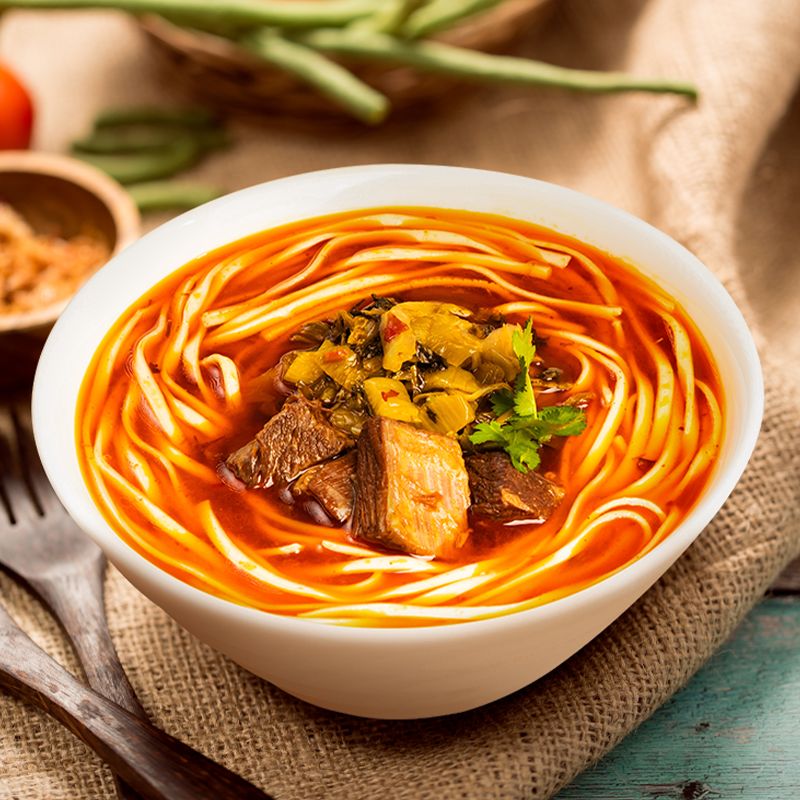 【U先试用】良工坊酸菜牛肉面速食拉面红烧牛肉面浓汤鲜面1盒