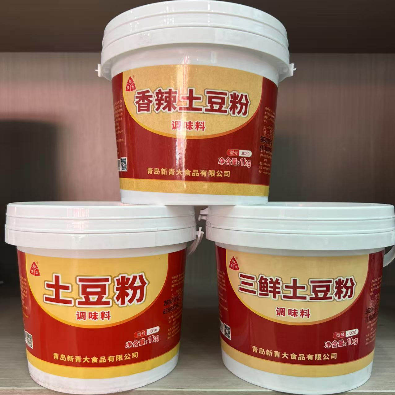 新青大香辣原味三鲜土豆粉1kg/桶