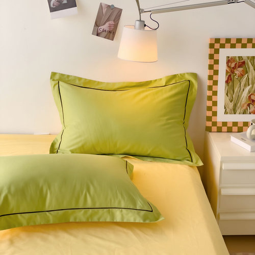 纯色全棉枕套ins风枕头套子