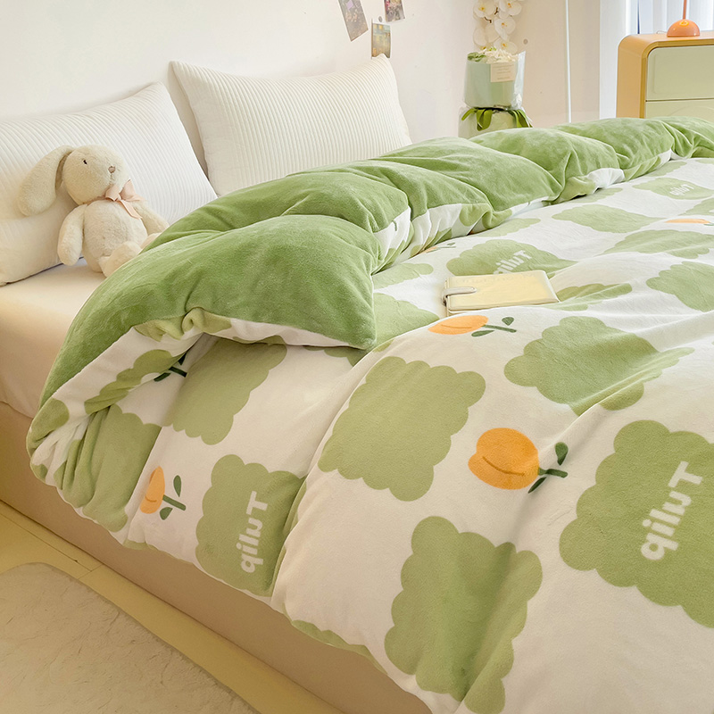 定做订制加厚牛奶被套220