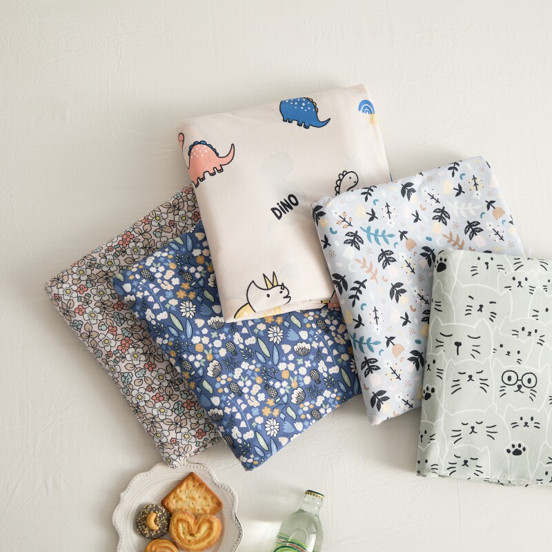 A类全棉纯棉天竺棉针织棉被套被罩卡通婴幼儿童120&times;150定做订制