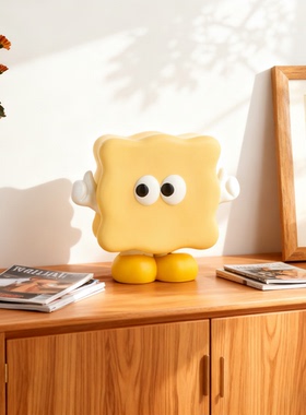 卡通Q版饼干造型大眼桌面摆件