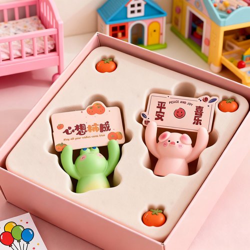 可爱卡通动物少女心摆件礼盒