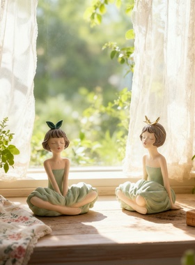 树脂公仔女生礼物桌面摆件