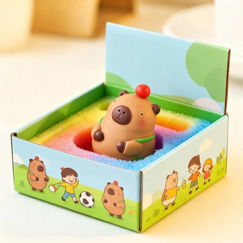 可爱卡皮巴拉水豚3D公仔钥匙扣