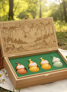 创意葫芦木质镇纸摆件礼品