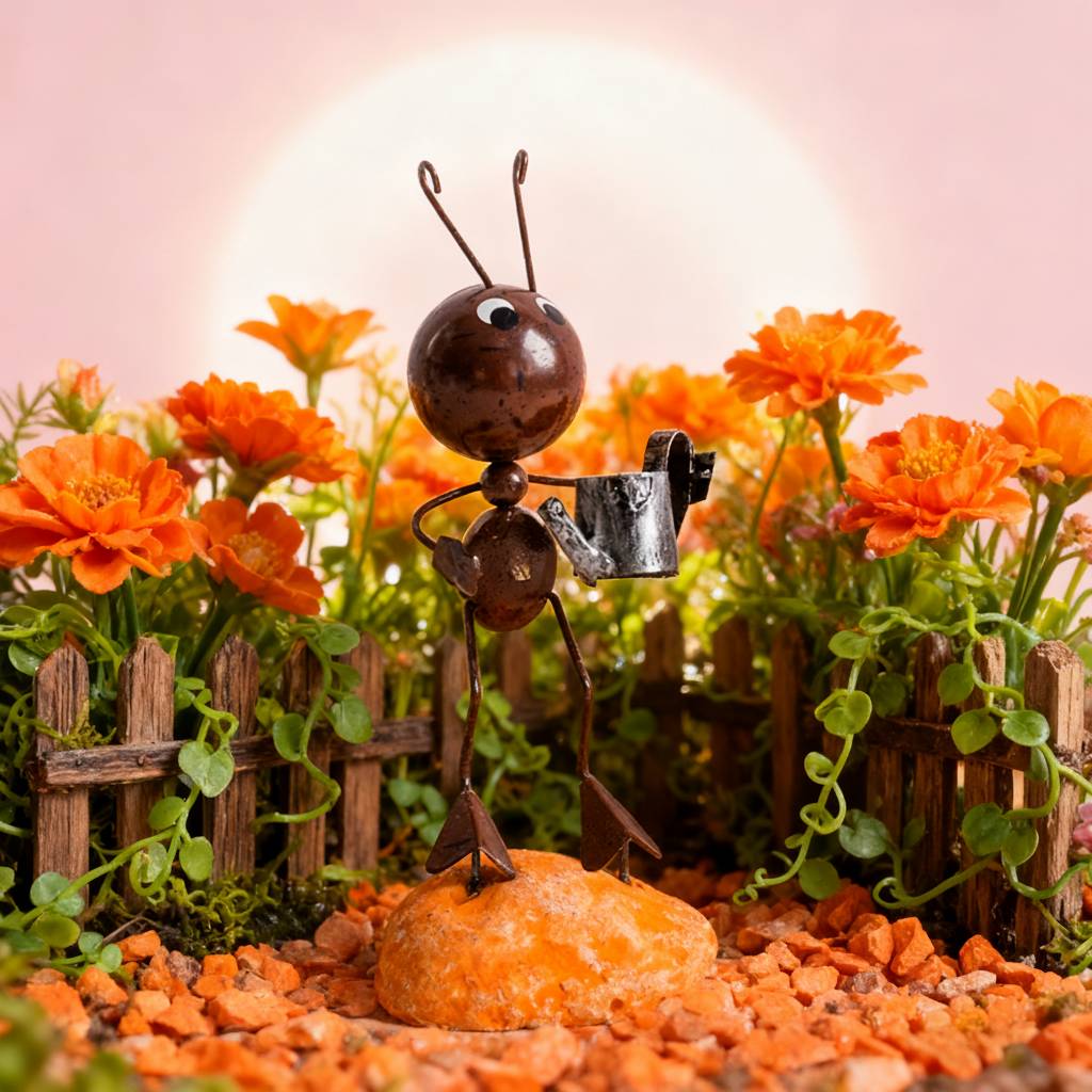手工蚂蚁造型可爱卡通落地摆件