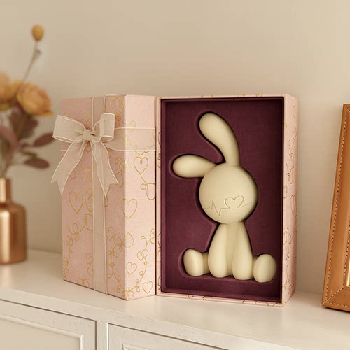 可爱兔子3D模型摆件桌面装饰