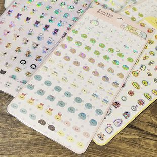 现货日本文具SAN-X角落生物轻松熊忧伤马戏团鸡腿舞者贴纸手帐DIY