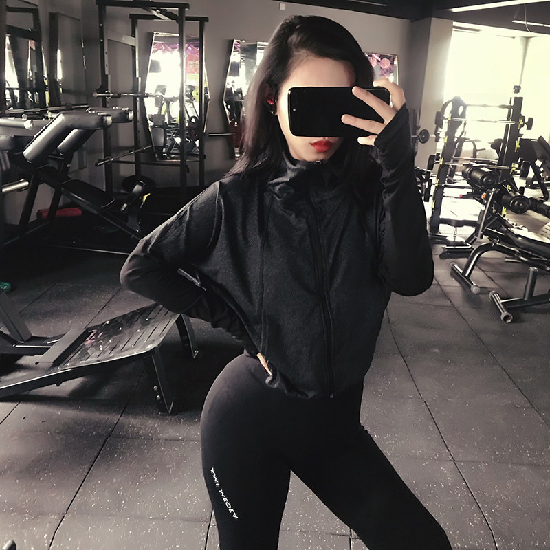 2018 Autumn and winter motion coat Easy Quick drying Show thin zipper jacket run yoga leisure time Fitness wearin the Sportswear/Casual Clothing , Sports jacket/Coat  category - from Buy2taobao.com to provide professional Taobao agent buy service