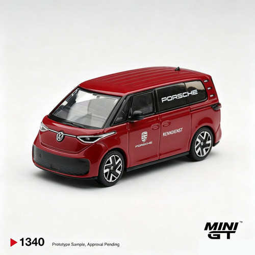 【预售定金】MINIGT1:64大众ID.Buzz保时捷赛车服务 合金MGT01340