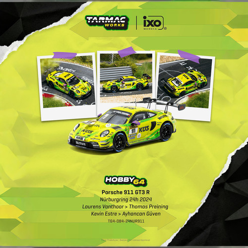 【预售定金】TW 1:64 保时捷911GT3R Nürburgring 24h 2024合金
