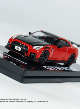 INNO 1:64車模型 NISSAN GT-R (R35) NISMO Red IN64-R35N-紅色