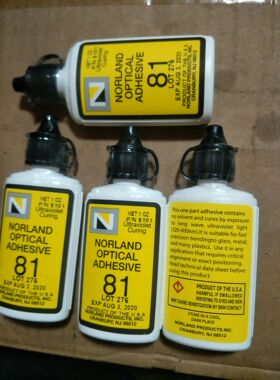 原装美国光学固化胶水NOA81 光敏胶NORLAND OPTICAL ADHESIVE 81