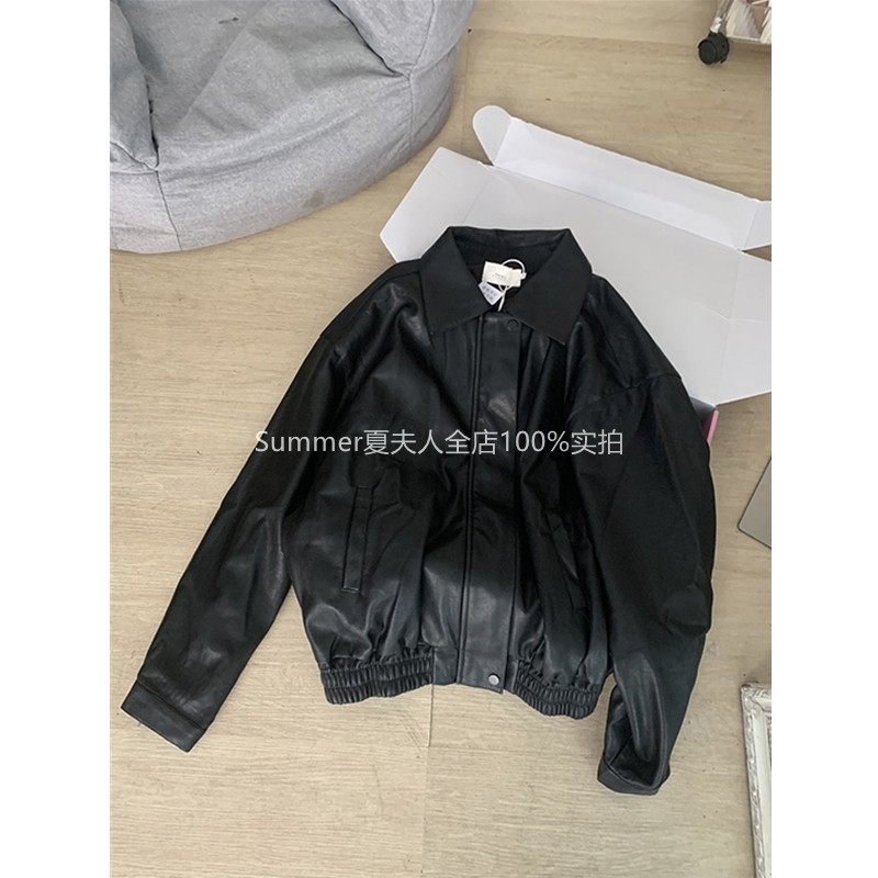 xi皮少女爱自由 定制pu复古黑色皮衣外套女夹克上衣,女装/女士精品,皮衣,淘宝优惠券,粉丝福利购,淘宝优惠卷