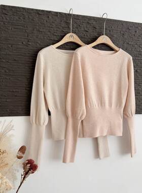 麻豆/cozy北岛信约_云柔触感绵羊毛显瘦收腰毛衣