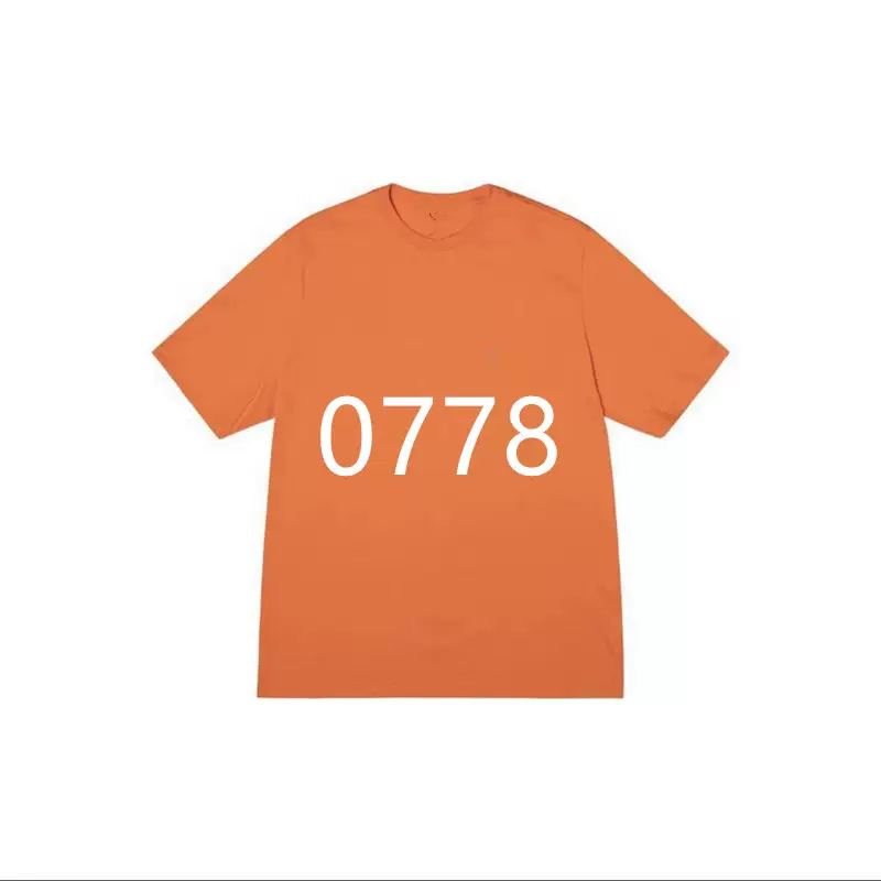 STUSSY SS23 MELTED TEE 冰块logo英文印花短袖t恤 黑色 白色 橙色 S M L XL