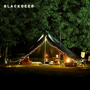 BLACKDEER黑鹿户外派对蒙古包帐篷露营超大多人聚会豪华别墅