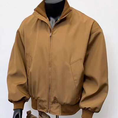 短款飞行夹克男立领防水bomber