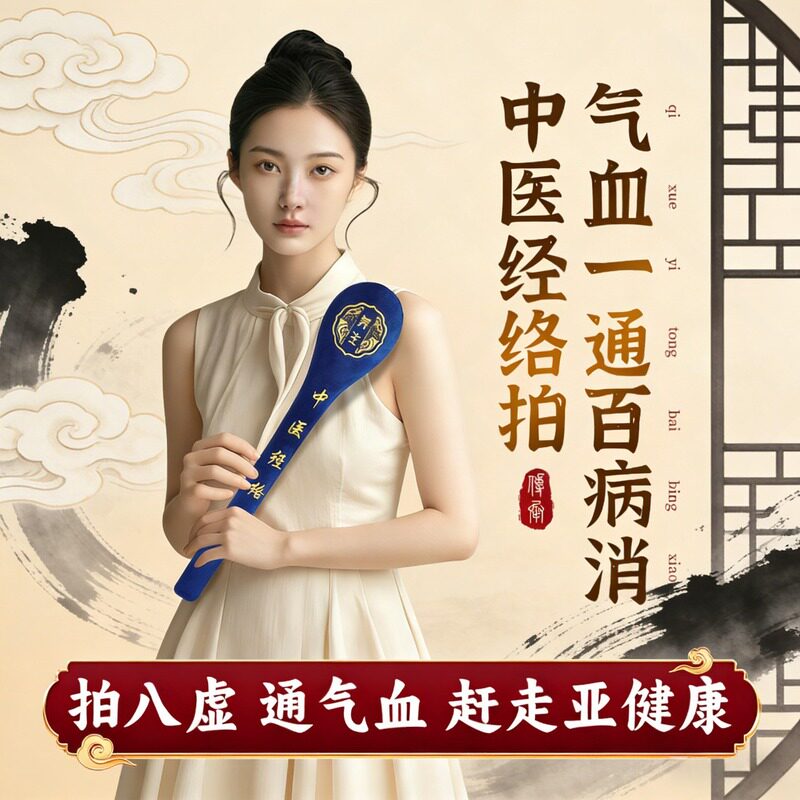 健康拍八虚经络拍打器养生捶背器敲打锤颈肩穴位按摩保健打背神器