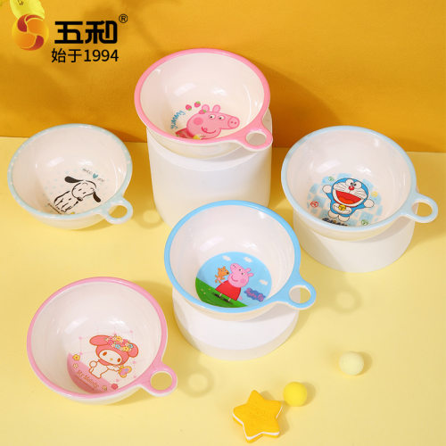 五和宝宝辅食碗饭碗防烫卡通可爱